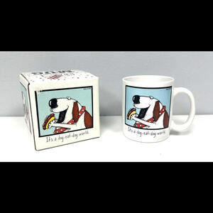 On A Lark Whitlark 1992 “It’s a dog-eat-dog world”Coffee Mug In Original Box